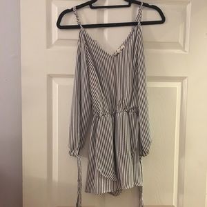 Black and white romper